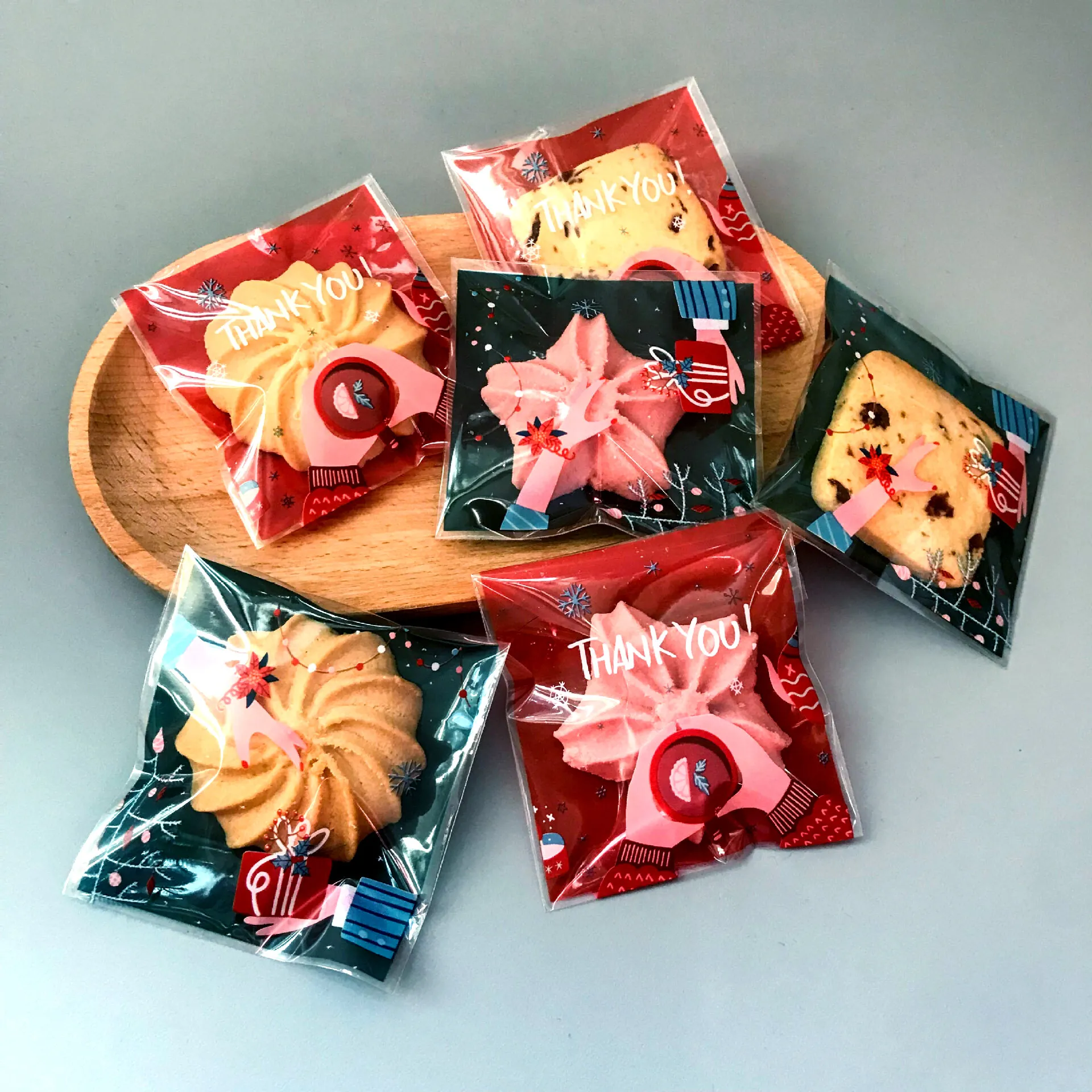 

Яркий товар, упаковка для печенья, закусок, шоколада, макаронов, прозрачный упаковочный пакет