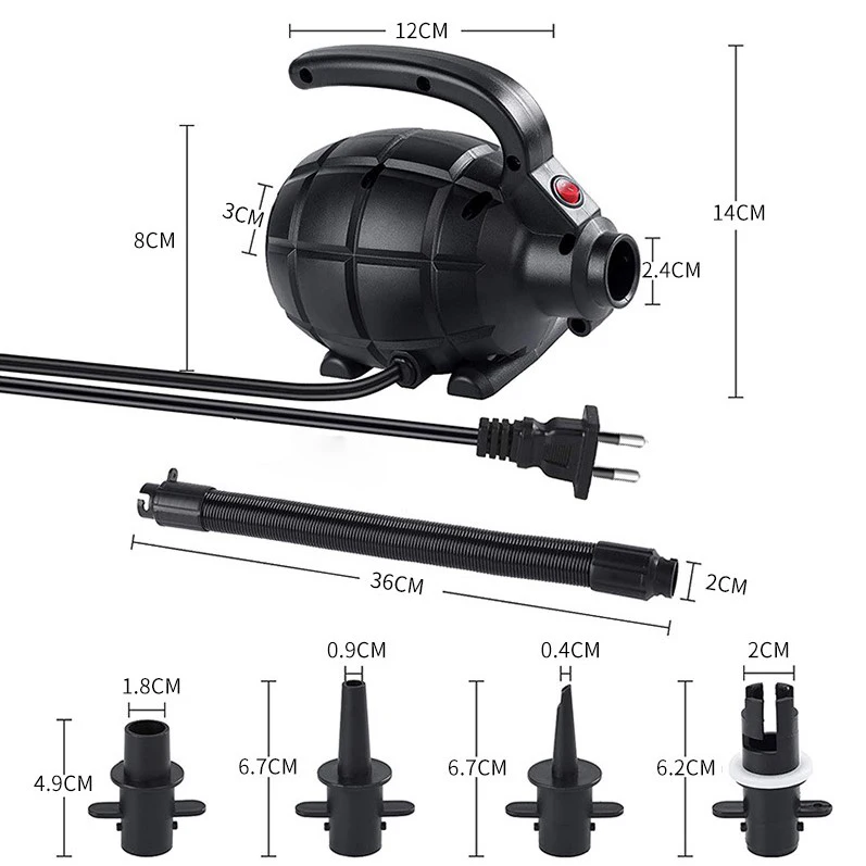 EAFC Portable Air Compressor 600W High-pressure Electric Car Tyre Inflator Multifunctional Tent Inflatable Boat &amp Truck | Автомобили и