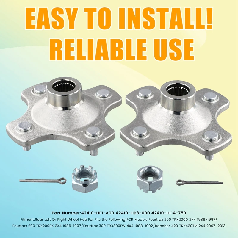 Задняя флейта 42410-HF1-A00 42410-HB3-000 42410-HC4-750 для Honda Fourtrax 200 TRX200D 300 TRX300FW 2 шт.
