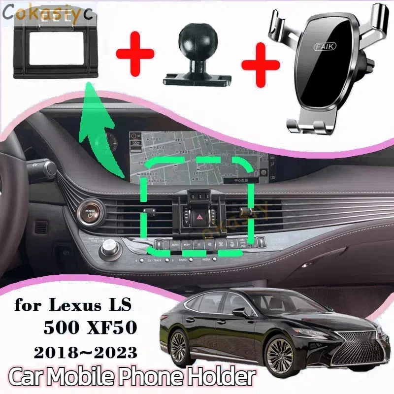 Держатель мобильного телефона для Lexus LS 500 XF50 2018 ~ 2023 Вентиляционное отверстие