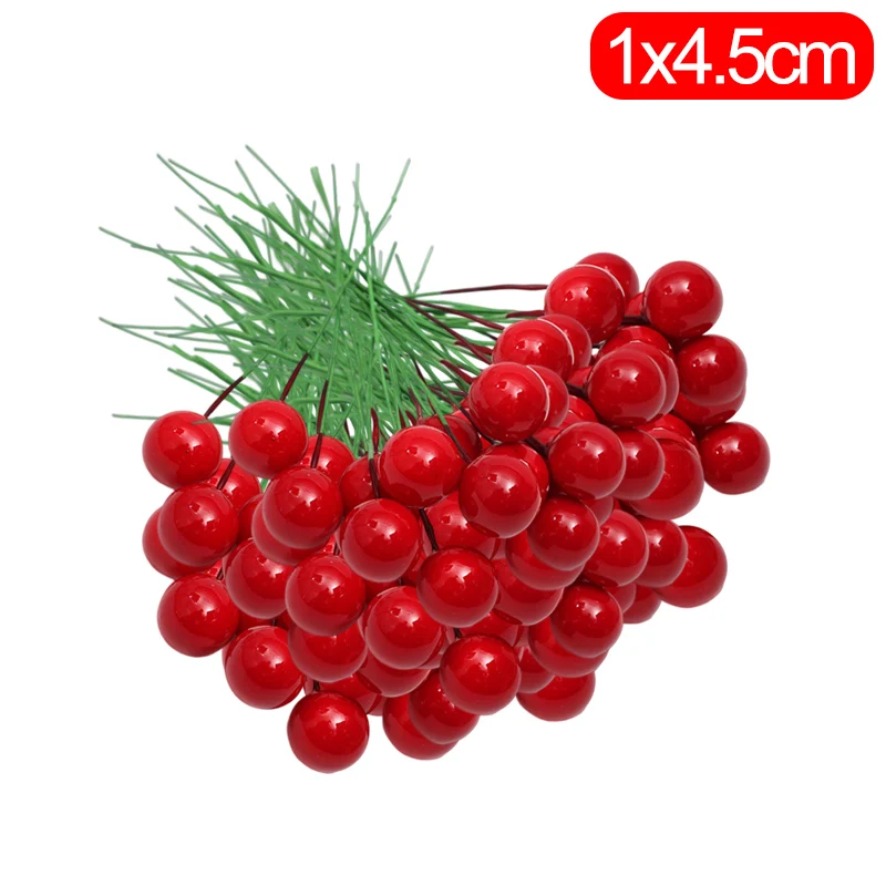 

Искусственные красные ягоды вишни 50/100/200/500 шт