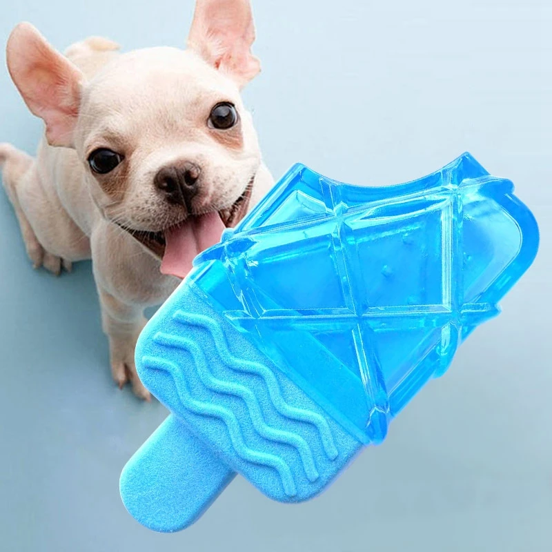 Cooling Dog Toy Durable Summer Ice Toy Frozen Fruit Shape Toy