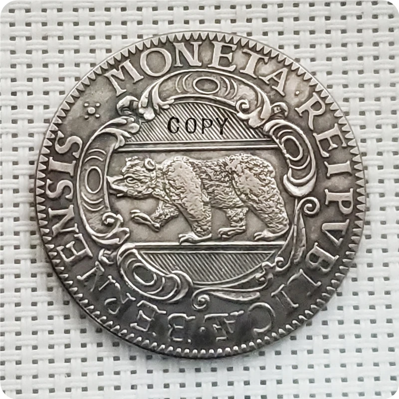 Швейцария-Республика Берн Thaler 1679 Бернская копия монет |