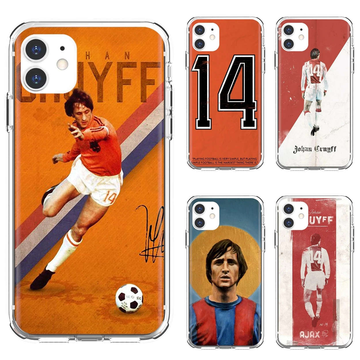 

Football-legends-Dutch-Johan-Cruyff TPU Silicone Case For iPhone 10 11 12 13 Mini Pro 4S 5S SE 5C 6 6S 7 8 X XR XS Plus Max 2020