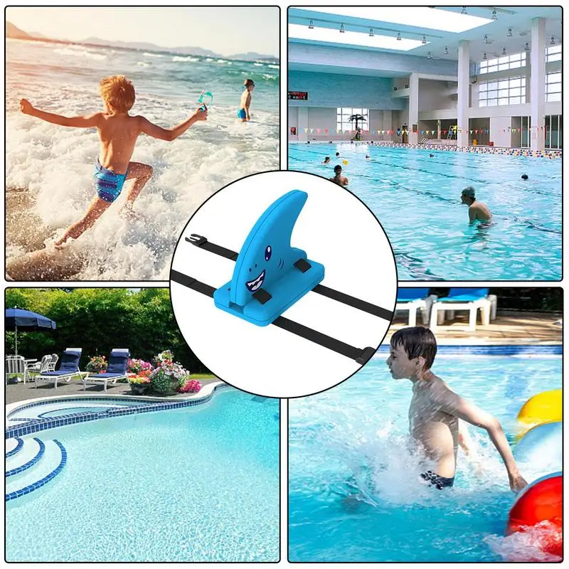 Плавник акулы для плавания Поплавок Безопасный тренажер Носимые тренировочные