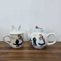 cartoon alice in wonderland teapot couple mug ceramic tea pot cup set couples mugs creative xmas gift fast post