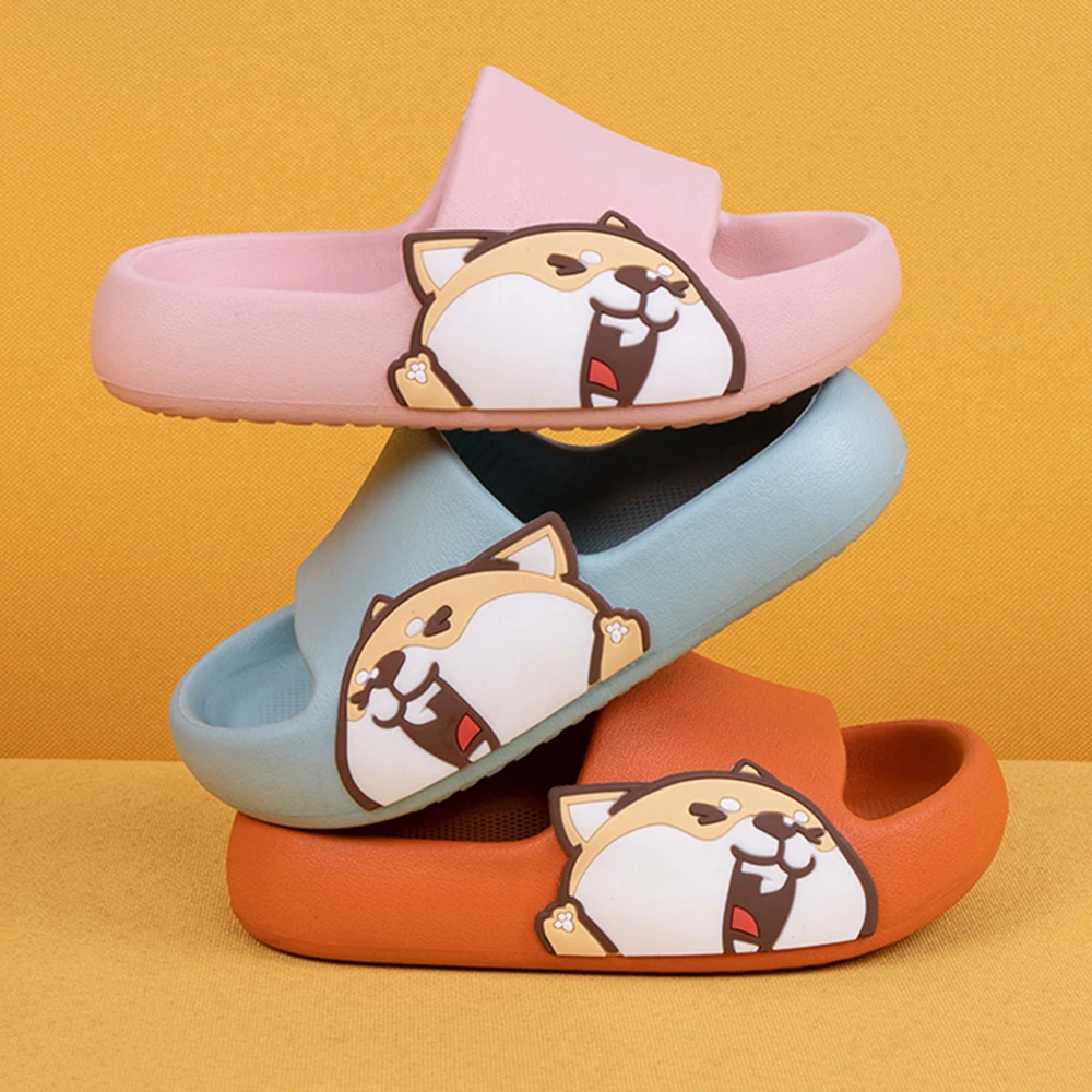 

Winter New Children's Cute Cartoon Cotton Home Slippers Kids Waterproof Plush Warm Soft Indoor Shoes Boys Girls hh192