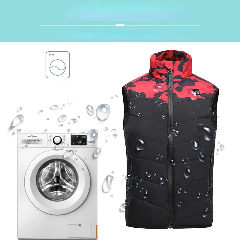 Children's Heating Vest Intelligent USB Charging Heating Undershirt Autum Winter Men Women Heating Cotton Clothing Fashion Warm