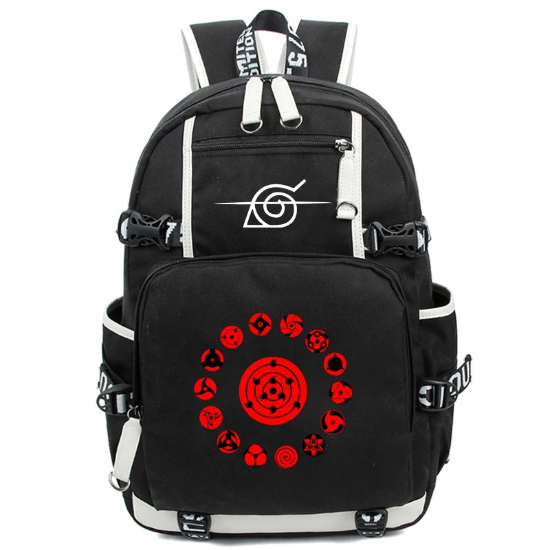 Mochilas para Adolescentes Bolsas de Portátil Novo Anime Mochila Escolar Akatsuki Itachi Sharingan Cosplay Meninos Menina Viagem