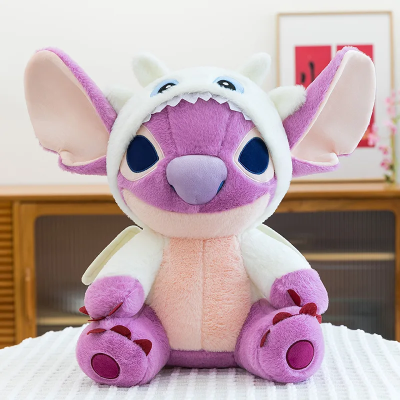 Большая плюшевая игрушка Disney 3560 см, популярная мультяшная кукла Стич (версия Ангел), мягкая игрушка для детей, подарок на день рождения, украшение для комнаты (art.: 3920d500e30bc) - 3920d500e30bc