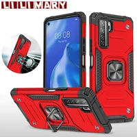 shockproof armor phone case for huawei p40lite p40pro plus p30lite car holder with ring protection cover for huawei p smart z