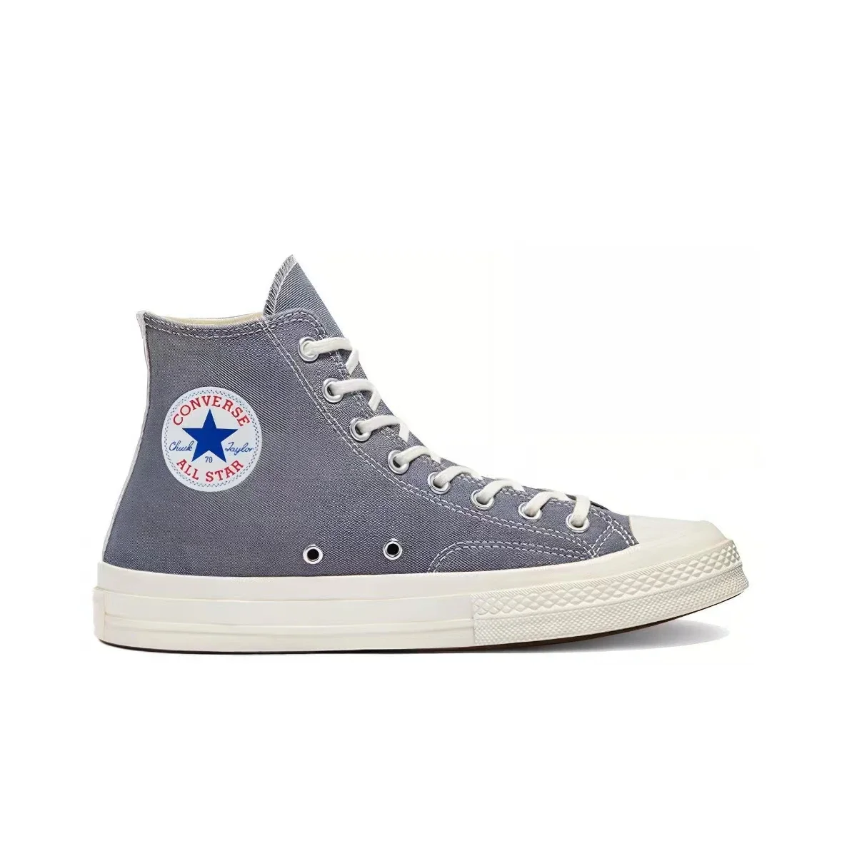 Фото Converse 1970-х годов Chuck Taylor All Star Hi X CDG Мужская и женская обувь для скейтбординга Высокие уличные кроссовки №2