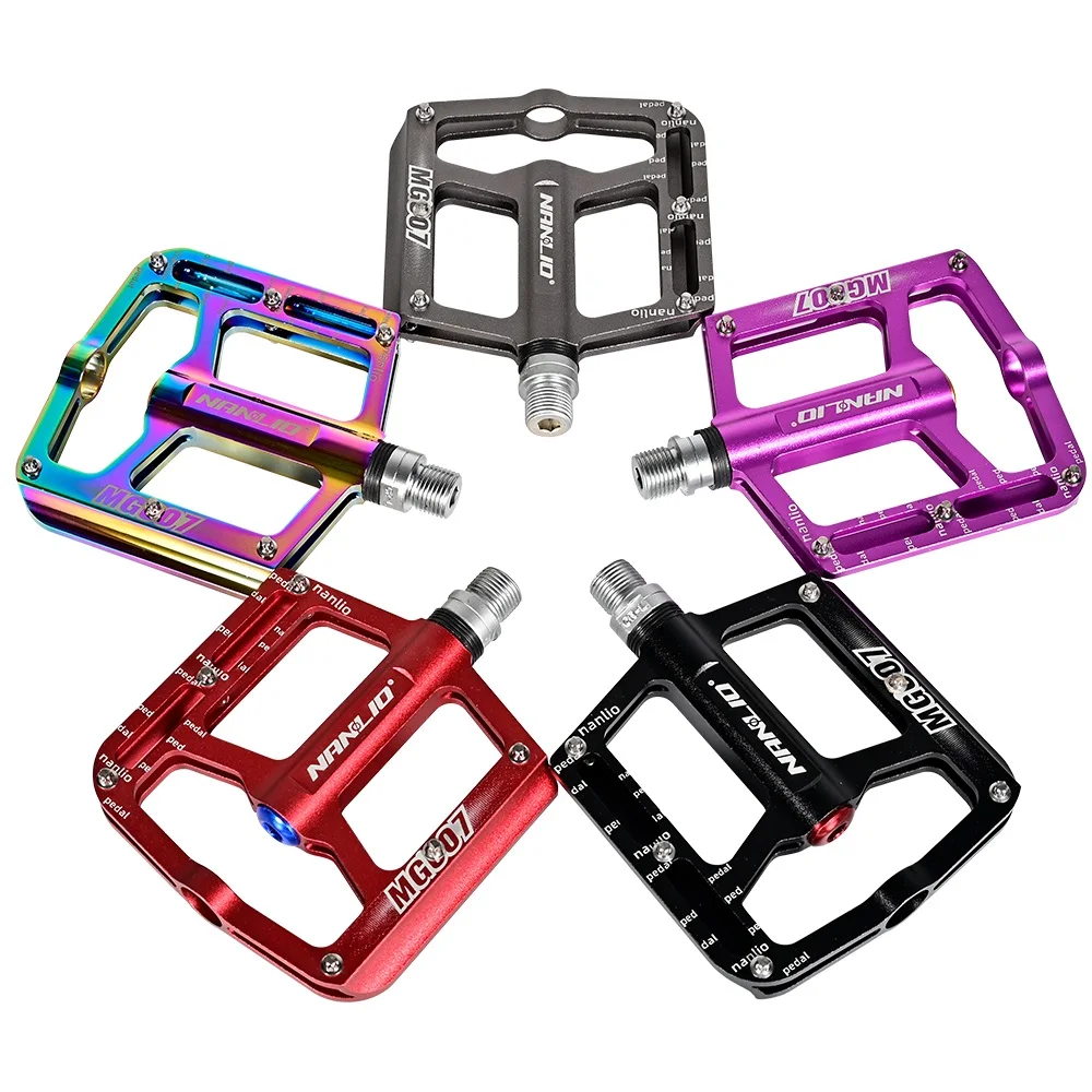 

Ultralight Smooth 3 Sealed Bearings MTB Bike Flat Pedal Aluminum Alloy AM Enduro Mountain Road Bicycle Large Area Extend Pedals