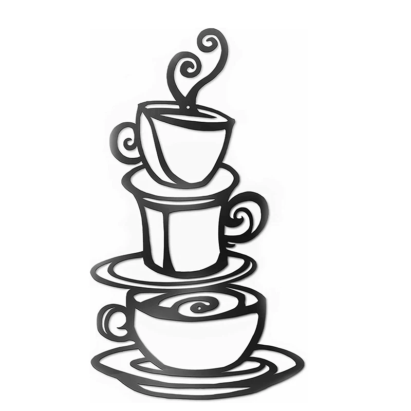 

Coffee Decorations for Kitchen, 15"X9" Coffee Decor for Coffee Bar Kitchen Decor Home Room Wall Decoration Vintage Metal Plate