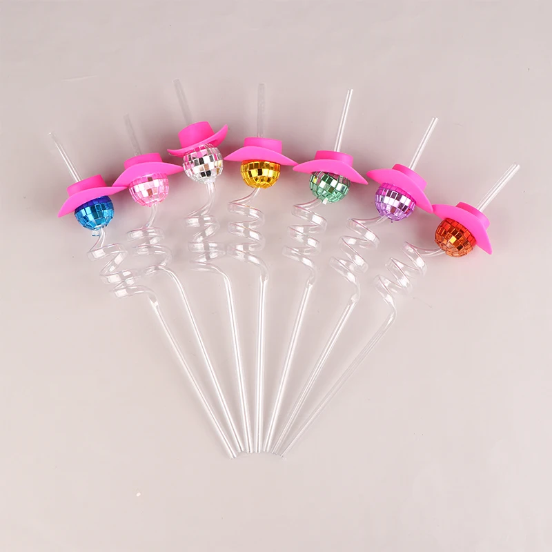 

1 шт., зеркальная ковбойская шляпа, соломинка для дискотеки