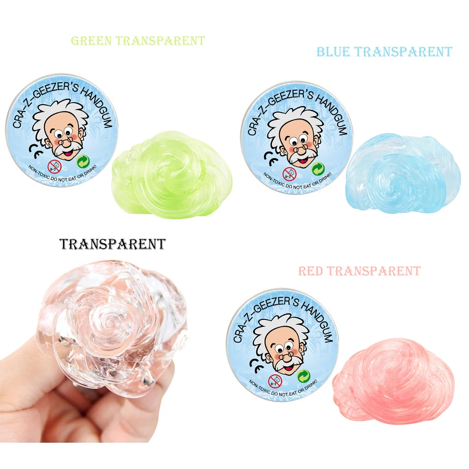 Transparent Hand Gum Liquid Glass Putty Clear Slime Toys Crystal Plasticine Fluffy Cloud Clay Children Adults Antistress Gift
