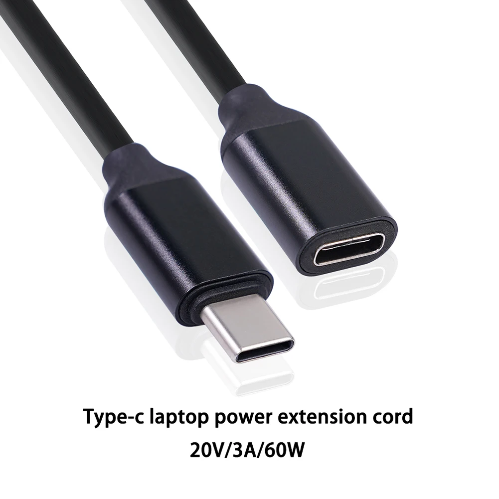 Кабель-удлинитель с двумя штекерами и разъемами USB Type-C 60 Вт |