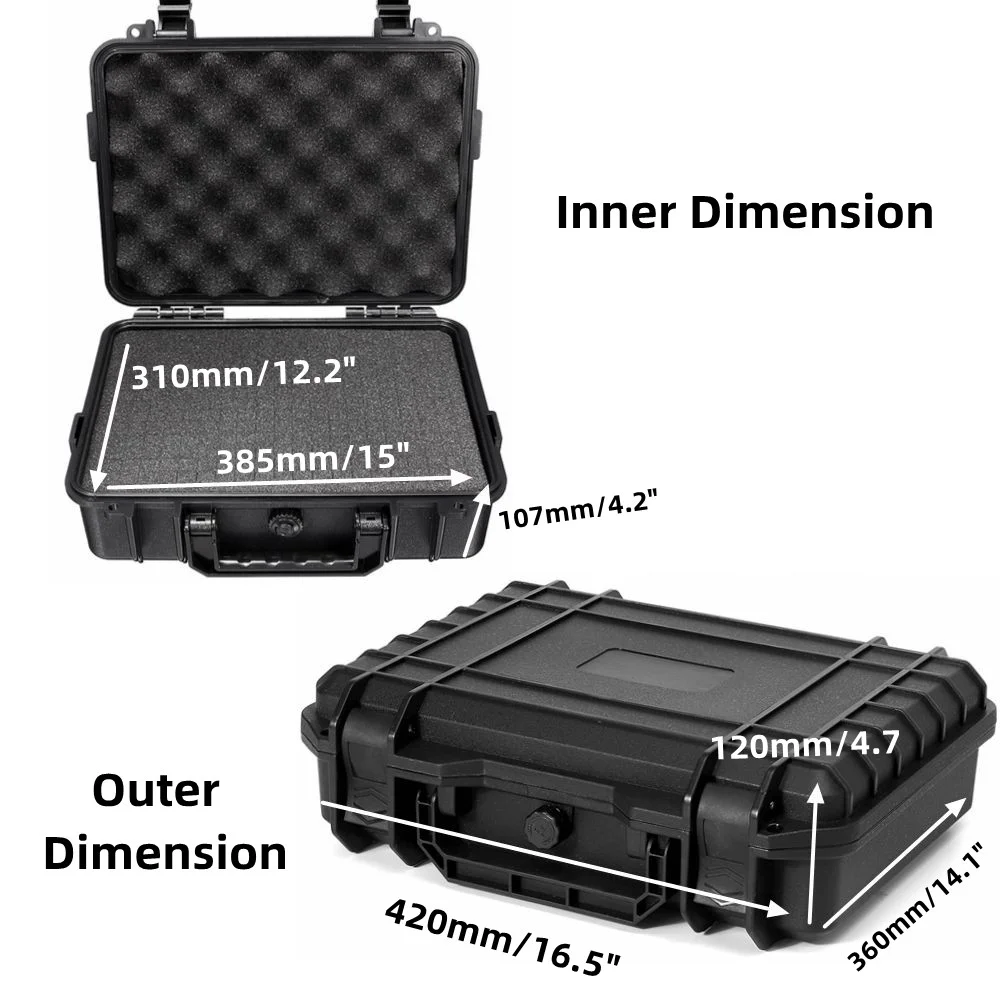 

5 размеров водонепроницаемый противоударный чехол для инструментов герметичный ящик для инструментов пылезащитный сейф чехол для инструментов сумка для камер точное оборудование для инструментов