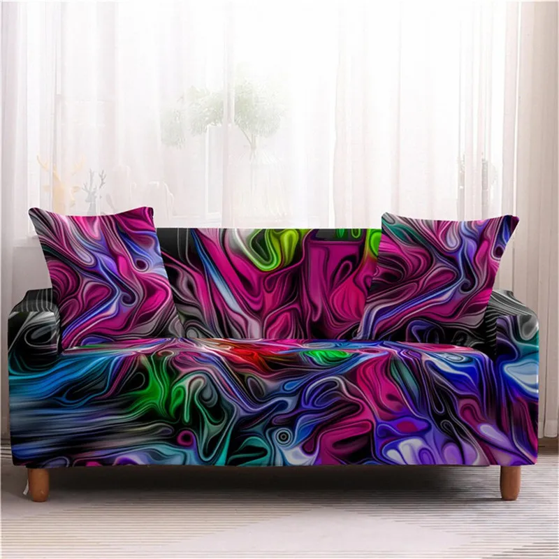 

Ripple Print Anti-dirty Sofa Covers Removable All Inclusive Elastic Couch Cushion Cover 1/2/3/4 Seat L Shape Sectional Sofa