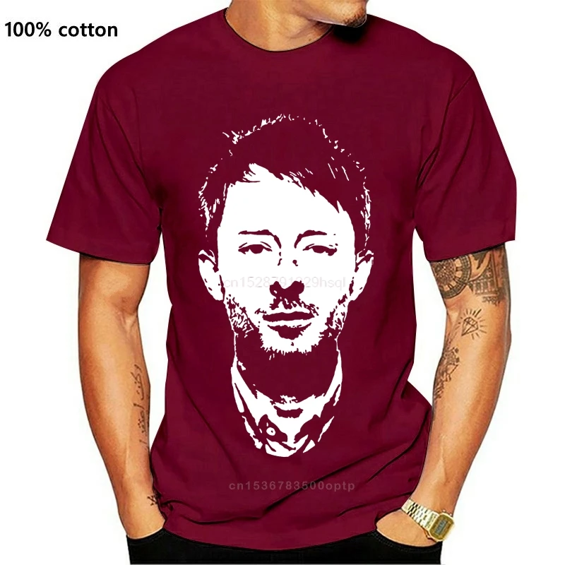 

Круглая футболка для мужчин, модная футболка, Thom Yorke, радио Head, talla europea, Chart, 2021