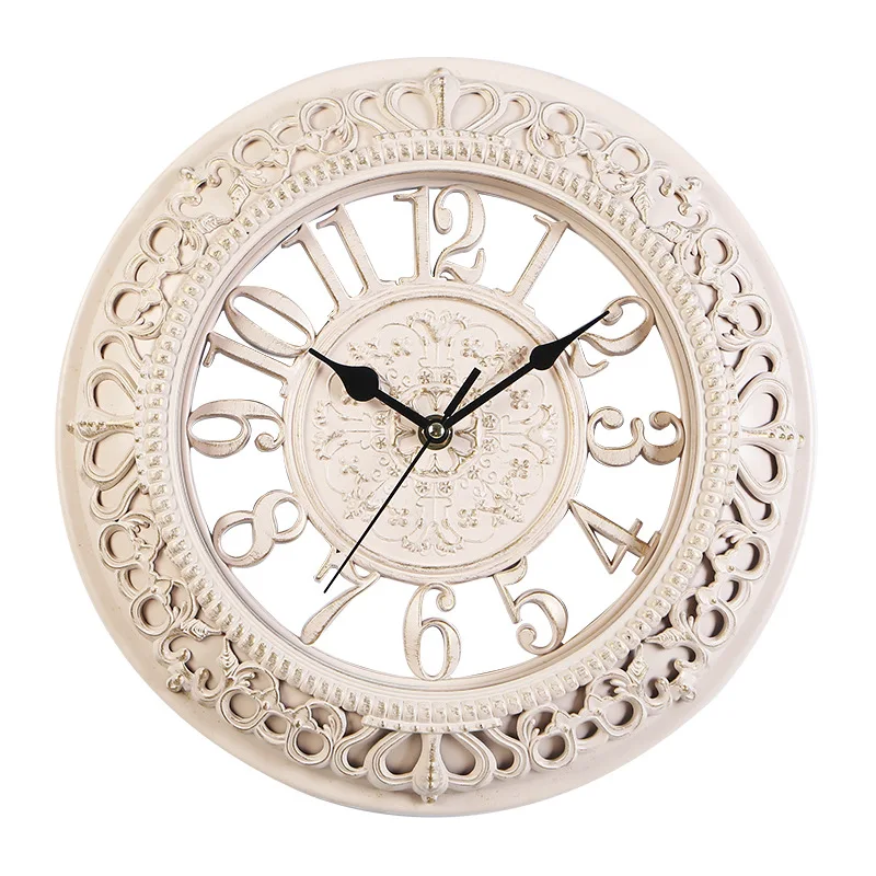 

Европейские Креативные Круглые Часы 12 дюймов, настенные часы в стиле ретро, современные дизайнерские часы, часы для кухни, спальни, офиса, бесшумные декоративные кварцевые часы