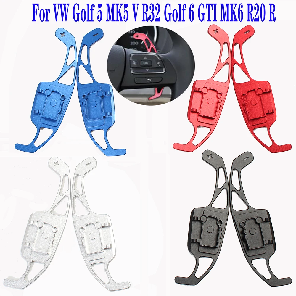 

Aluminium Peddel Voor Vw Golf 5 MK5 V R32 Golf 6 Gti MK6 R20 R Auto Stuurwiel Extension Shifters Vervanging Accessorie