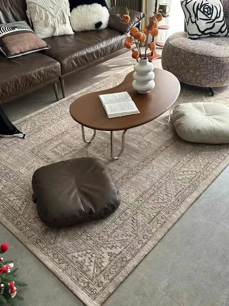 Alfombra suelo peluda Color liso niños mullidas rosas alfombrilla moderna decoración hogar antideslizantes