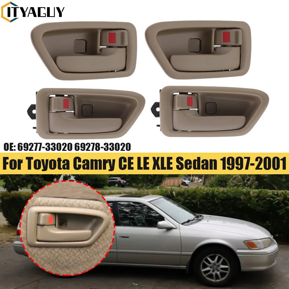

Комплект Внутренних Дверных Ручек Для Toyota Camry 1997-2001, Левая И Правая, Для Передних И Задних Дверей, Пластик