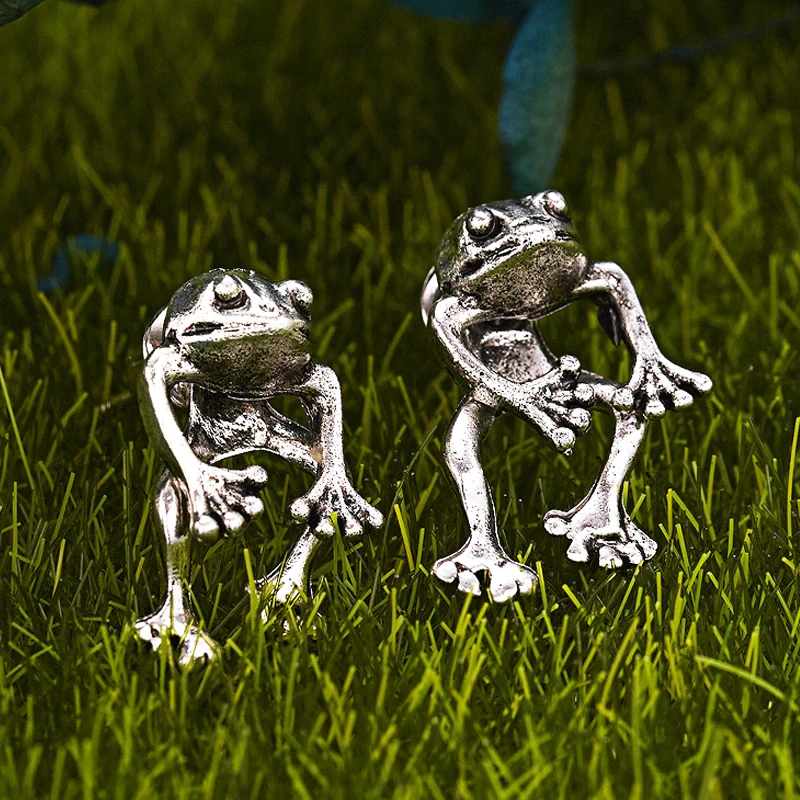 

Vintage Cute Frog Earring Ear Studs Punk Gothic Animal Piercing Stud Earrings For Women Ear Cuff Clip Female Party Jewelry Gift