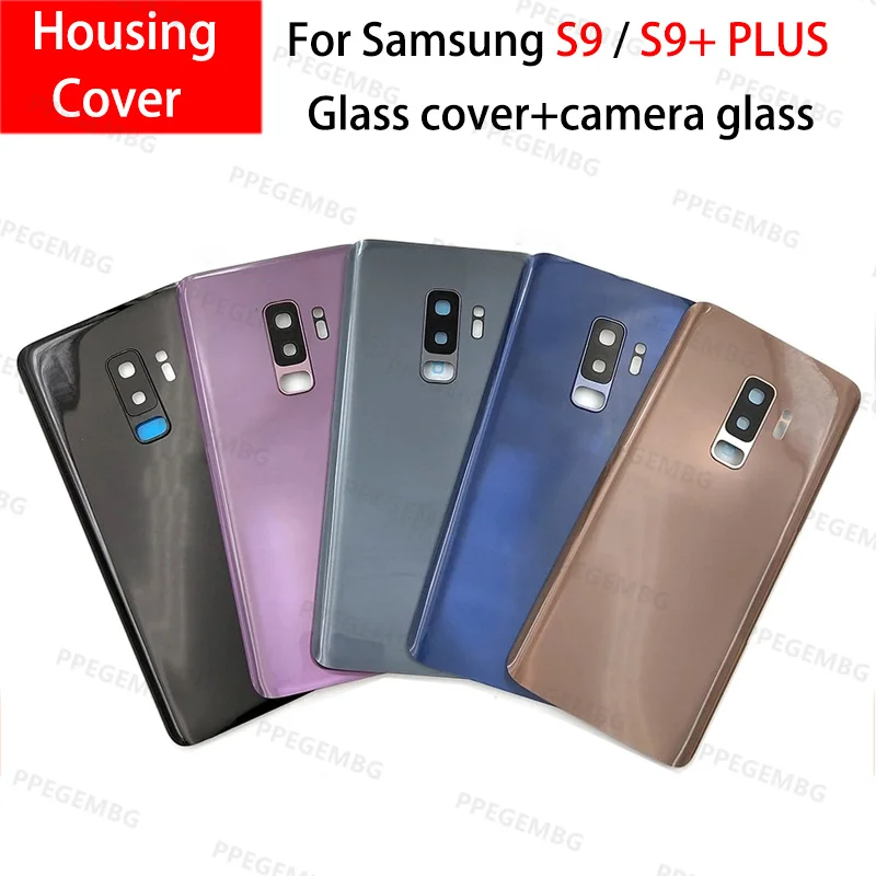 Замена заднего стекла для Samsung Galaxy S9 G960/S9+ Plus G965 Крышка батарейного отсека Задняя