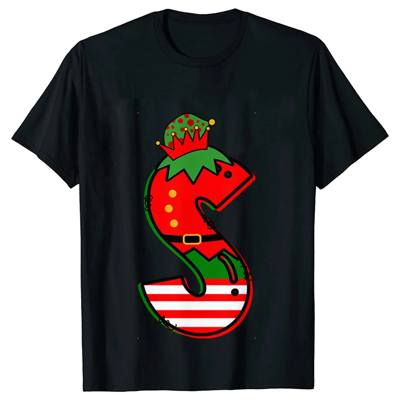 Женская футболка с круглым вырезом коротким рукавом и принтом алфавита