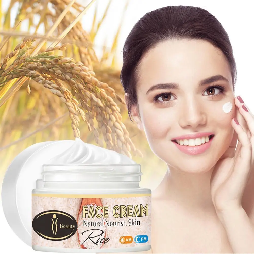 

White Rice Anti-wrinkle Face Cream Bran Essence With Mproves Barrier Beauty Ceramide Moisture Skin Health Care B7T3