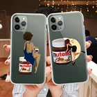 Забавный дизайн еды Nutella мягкий прозрачный ТПУ чехол для телефона для IPhone 12 11 Pro XS Max XR 6s 7 Plus Se 2020 прозрачный силиконовый чехол