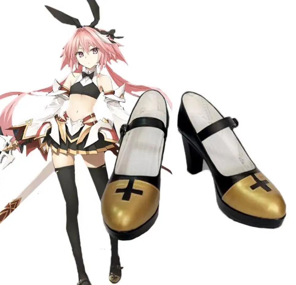 Anime Fate Apocrypha Cosplay Costume Saber Servant Rider Astolfo Cosplay Halloween Outfit Lolita Party High Shoes Cosplay Pro