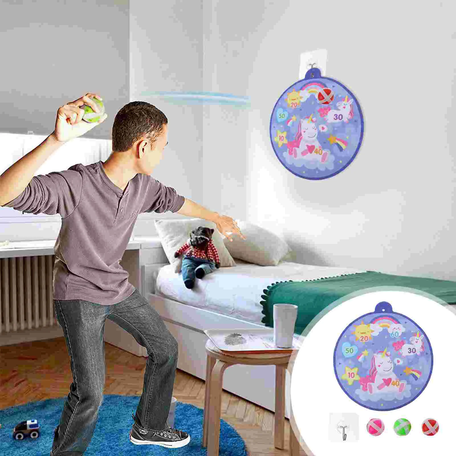 

1 Set Useful Funny Creative Sticky Dart Dart Board for Toddler Gift