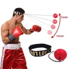 Скоростной мяч для бокса из полиуретана, мяч для бокса на голове, ММА, Санда, для рук и глаз, для тренировок в тренажерном зале, домашнее оборудование для фитнеса и бокса