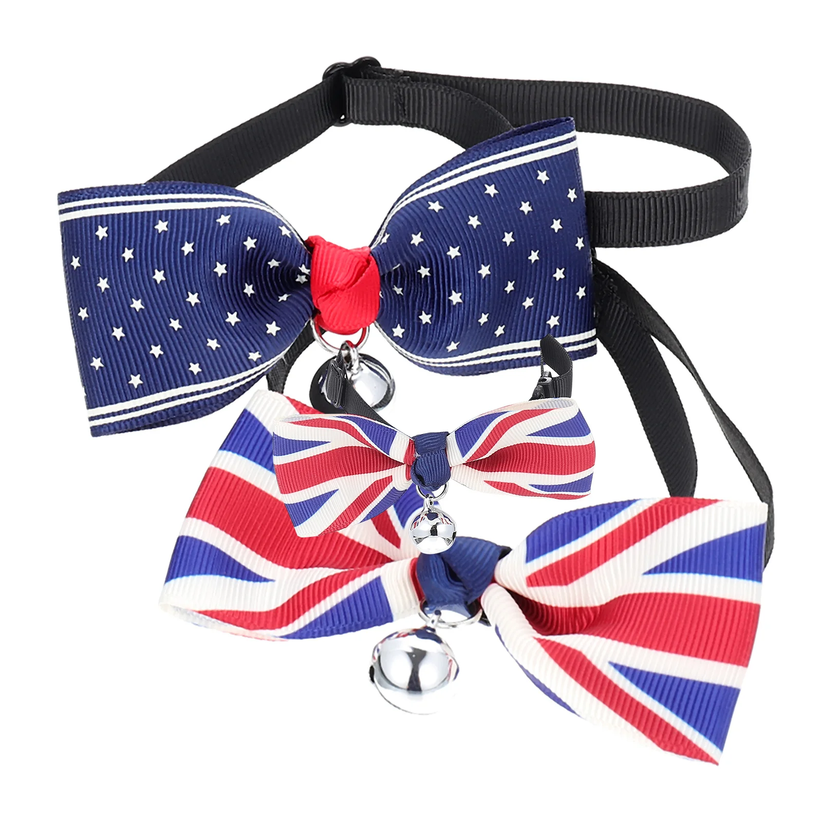 

Collar Dog Pet Bow Tie Cat Neck Puppy Grooming Ties Neckwearbows Necktie Day Independence Kitten Adjustable Collars Accessories