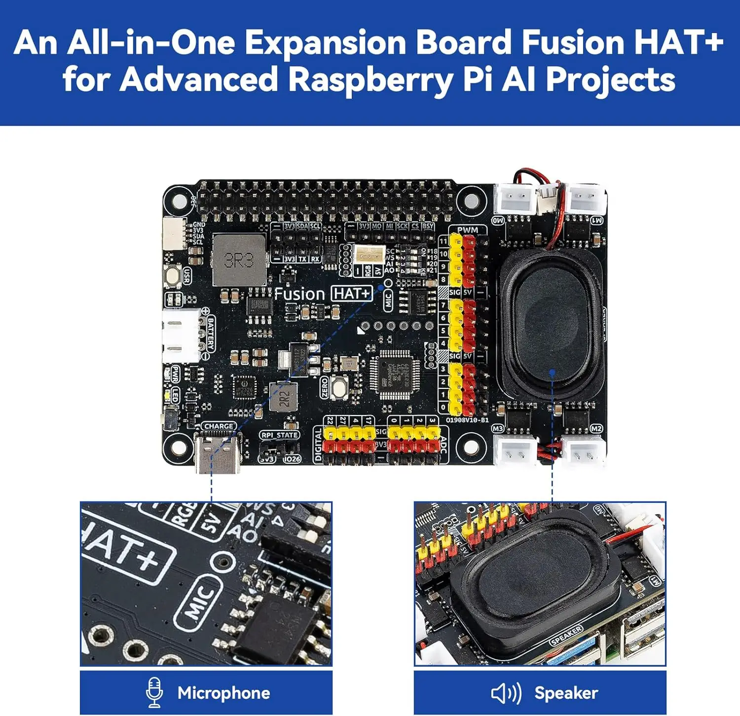 Фото Набор SunFounder AI Fusion Lab Kit для Raspberry Pi 5/4/3B+/Zero 2w, поддержка нескольких LLM (ChatGPT/Gemini/Grok), OpenCV и MediaPipe, Python №3