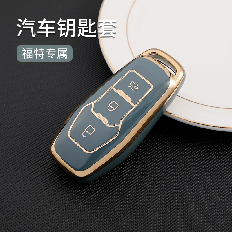 

Car Key Case Cover Holder shell Fob For Ford Focus 3 4 ST Mondeo 5 MK5 Mustang F-150 Explorer Edge Fiesta Kuga MK3 4 Accessories