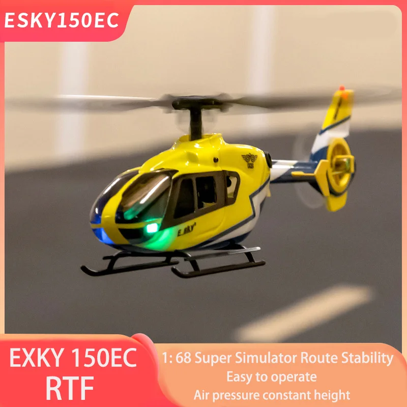 

Новый Esky 150ec мини-масштаб 6 DOF Fxz Контроллер полета удержание высоты Flybarless Rc вертолет Rtf Ec135 для детей уличная игрушка
