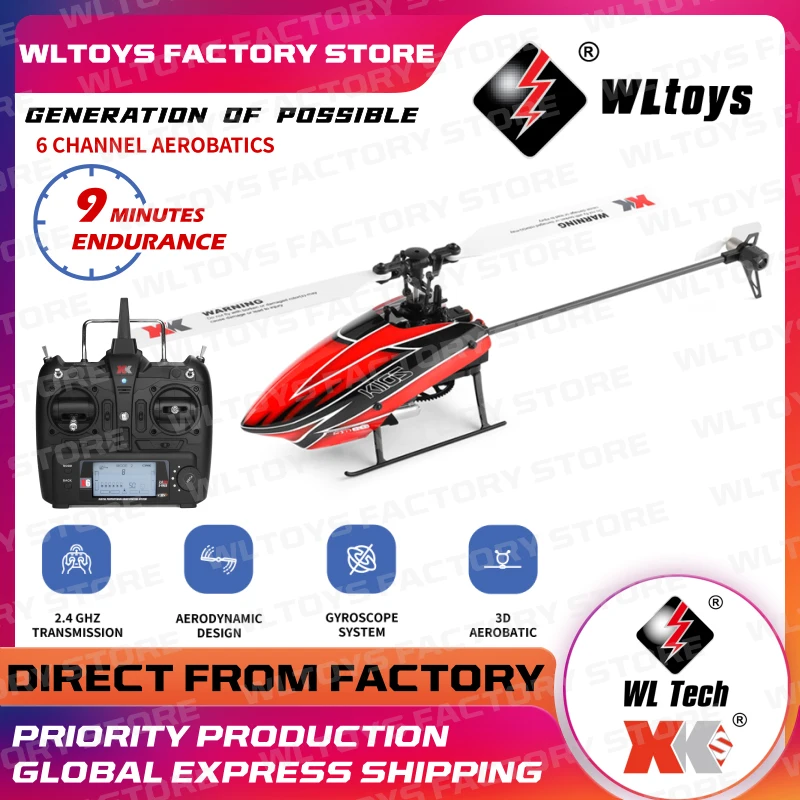 WLtoys K110S 6CH 3D/6G System 2 4G Brushless 3D 6G Flybarless RC вертолет для FUTABA S-FHSS K127 4CH
