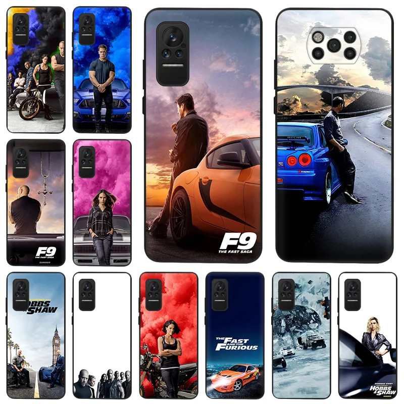 

Luxury The Fast Furious Black Matte Anti-Drop Phone Case For Xiaomi Mi Poco X4 X3 Pro M4 M3 F3 GT F1 A2 9 8 Lite 9T Soft Cover