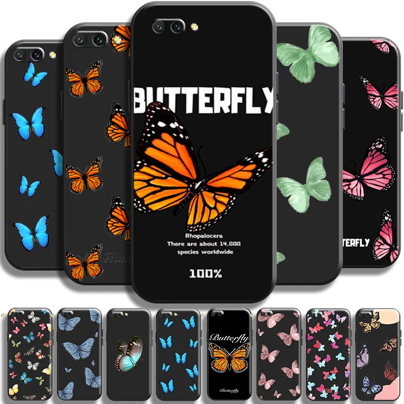 

Pretty Butterfly Case For Huawei Honor 10 10i 9 9A 10X 9X Lite Pro Phone Case Shell Cover Funda Carcasa Back TPU Soft