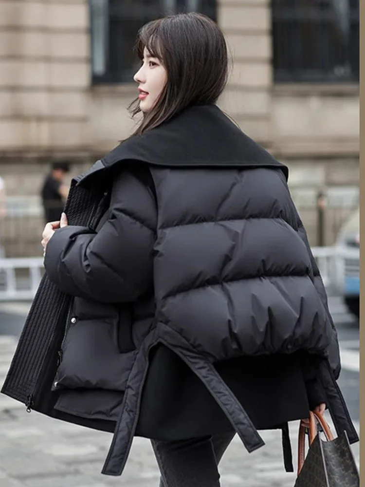 2024 зимняя куртка на белом утином пуху для женщин корейские универсальные пуховые