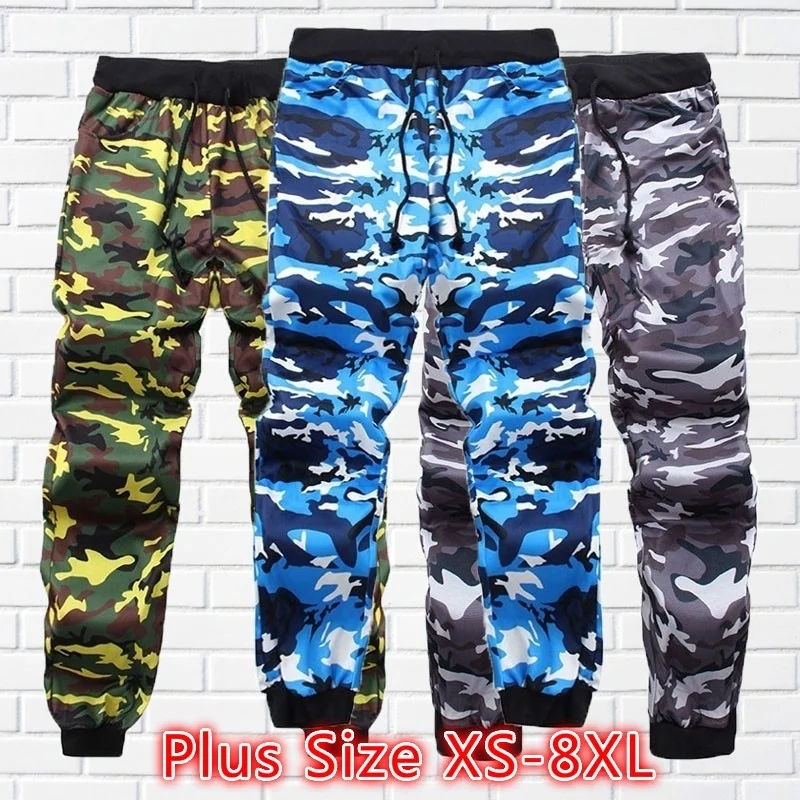 

2023 New Men Women Sportwear Camouflage Jogger Baggy Harem Sweatpants Pants Slacks Trousers Legging Large Size XS-8XL