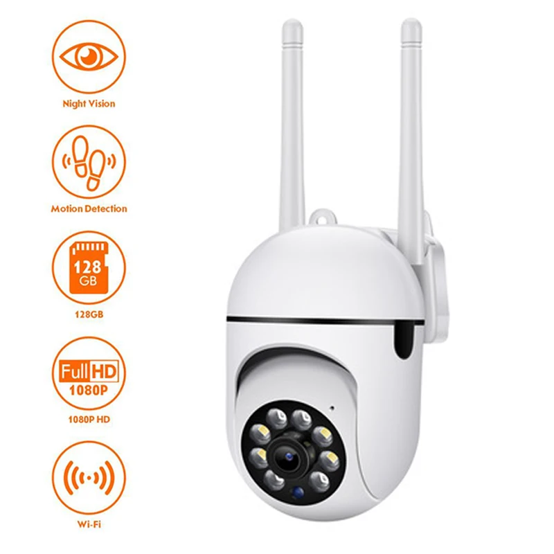 

3MP 1080P WIFI IP Camera Outdoor Full Color Night Vision ONVIF PTZ Waterproof Security Speed Camera AI Human Detection Video Cam