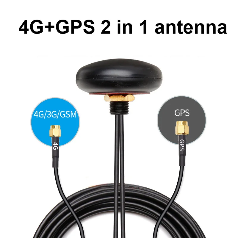 4G GPS Antennas 2 in 1 Cabinet 700-2700MHz/1575.42MHz Outdoor Waterproof External Antenna SMA Male Aerial for DTU NB Model