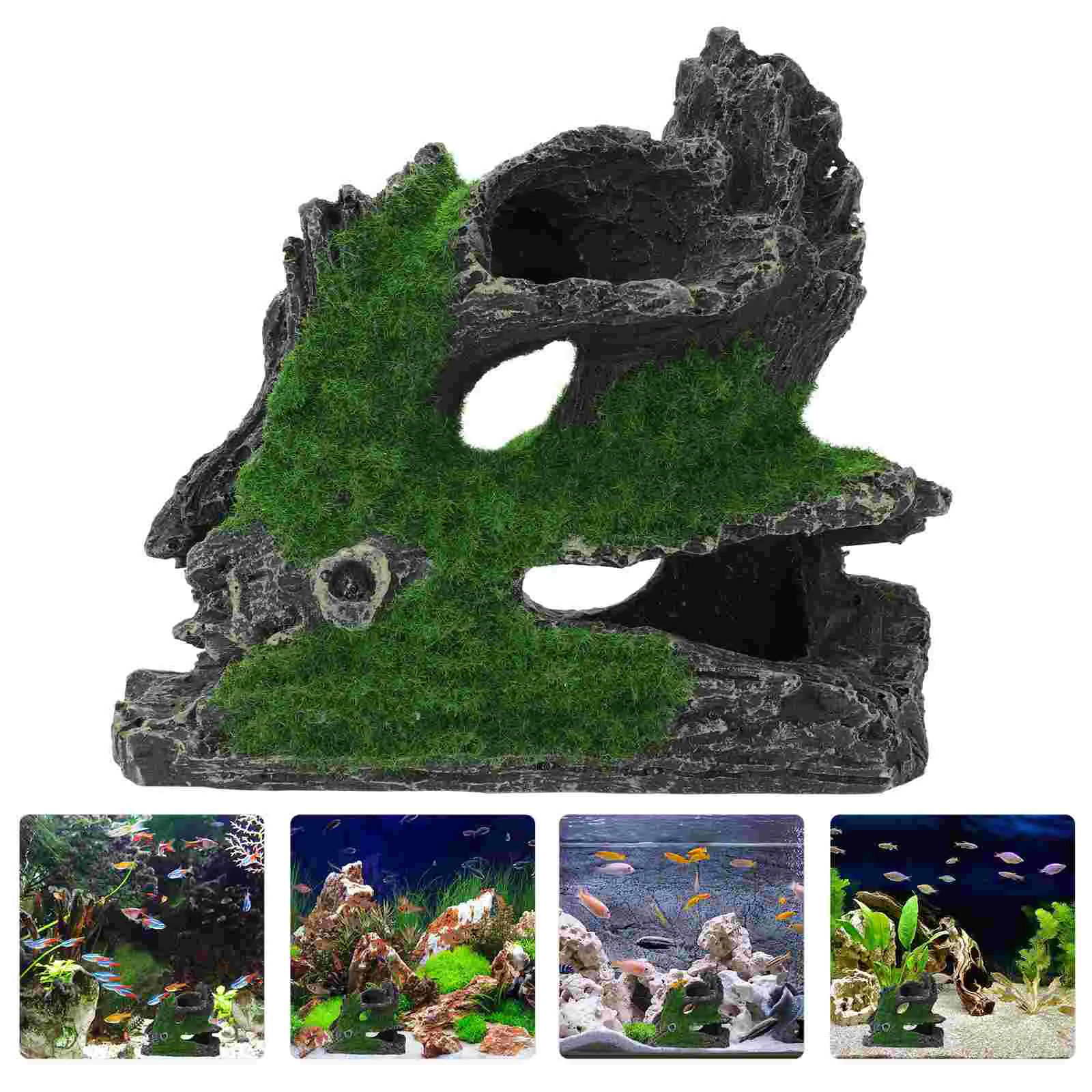 

1pc Fish Shrimp Hide Cave Aquarium Ornament Fish Tank Landscaping Resin Decor