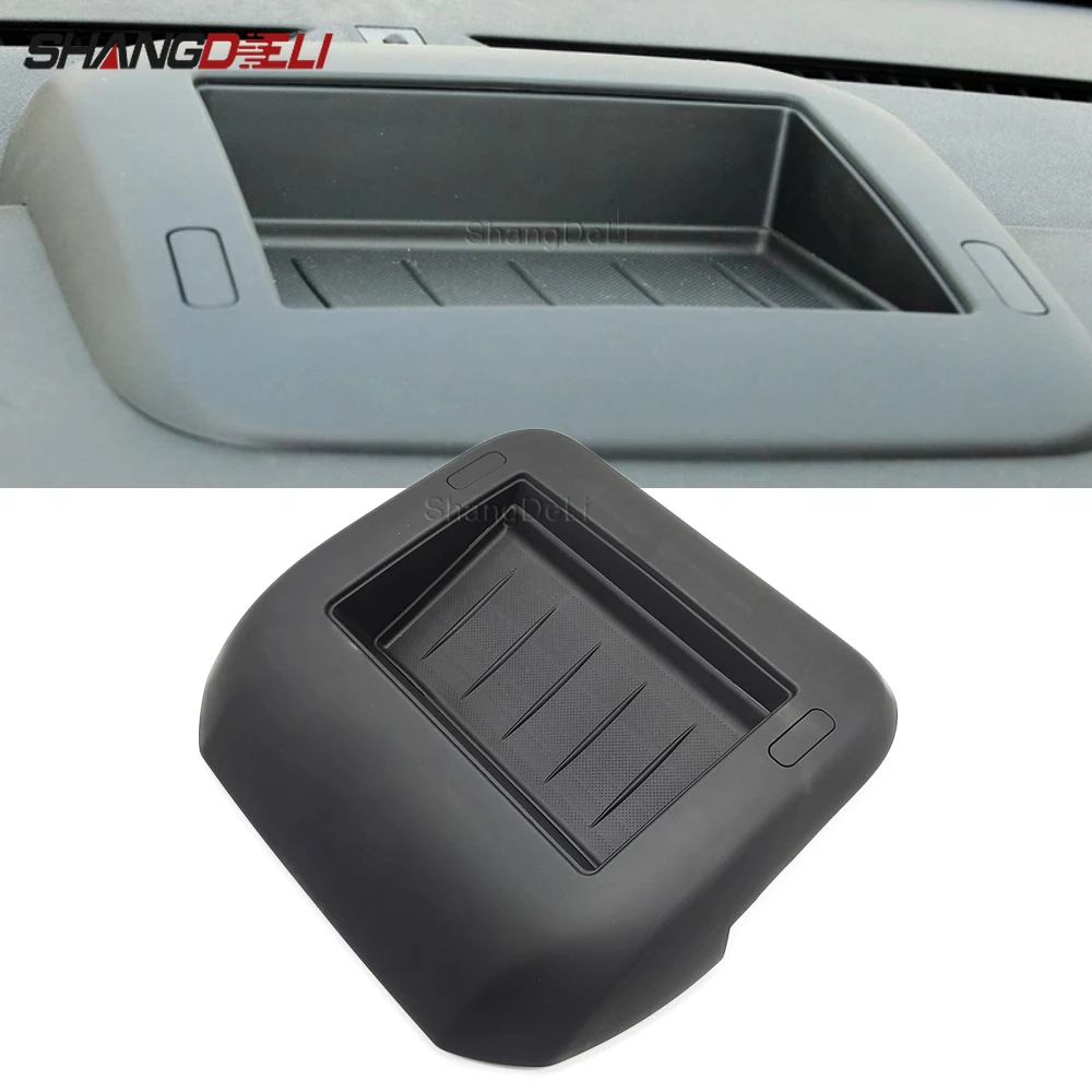 

1pc Car Dashboard Central Control Storage Box Cover Black Middle Navigation Frame for Peugeot 3008 Accessories