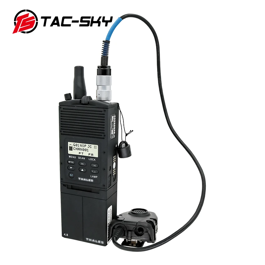 TS TAC-SKY for tactical headset AN/PRC 148  walkie-talkie model radio virtual box +tactical PRC ptt 6-pin  PTT